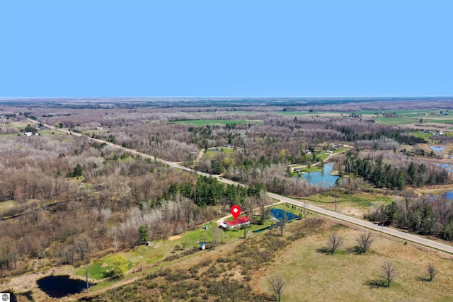 8481 E Houghton Lake Rd, Merritt, MI 49667 - bird's eye view of a large body of water