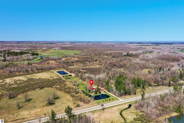 8481 E Houghton Lake Rd, Merritt, MI 49667 - drone / aerial view
