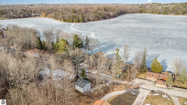 bird's eye view of a heavily wooded area