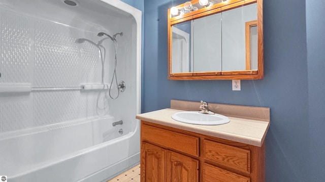 20202 50th Ave, Marion, MI 49665 - full bathroom with vanity and bathing tub / shower combination