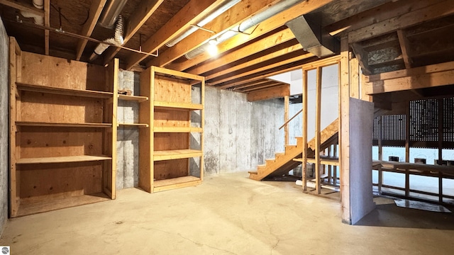 20202 50th Ave, Marion, MI 49665 - unfinished basement with stairway