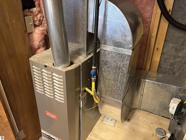 2050 Hiawatha Dr, Cadillac, MI 49601 - utility room with heating unit