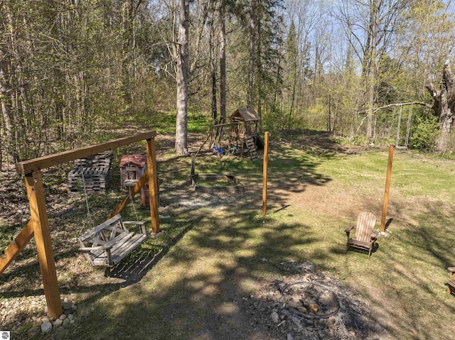 512 Indiana St, Manton, MI 49663 - view of yard featuring a playground