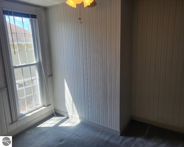442 E Harris St, Cadillac, MI 49601 - empty room featuring carpet floors and ceiling fan