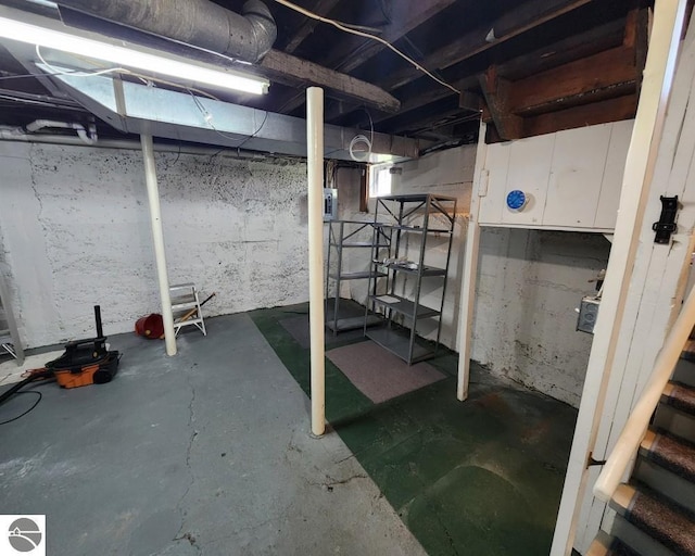 442 E Harris St, Cadillac, MI 49601 - view of unfinished below grade area