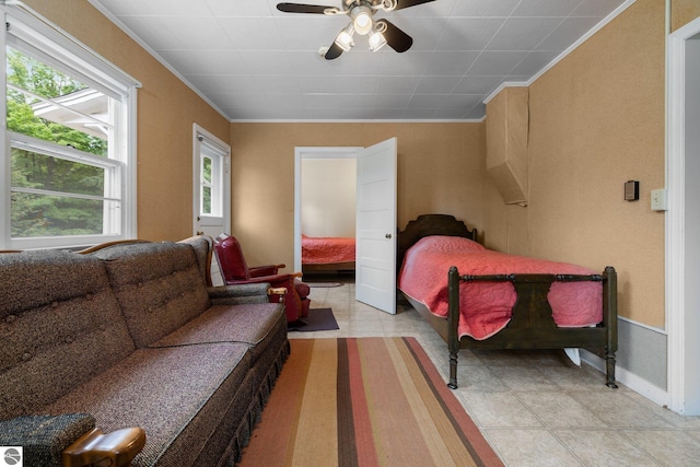 7548 S Dune Hwy, Empire, MI 49630 - bedroom featuring ornamental molding and baseboards