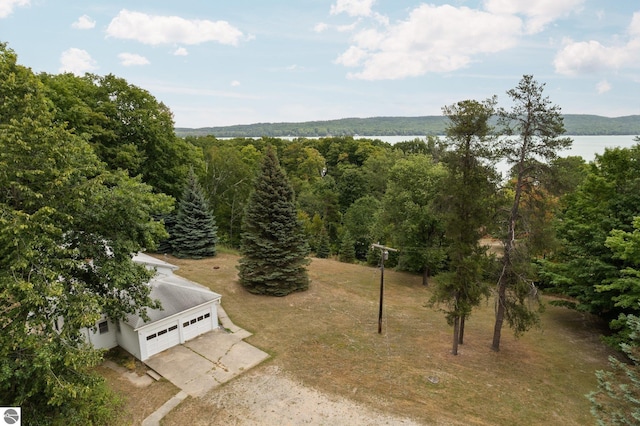 7548 S Dune Hwy, Empire, MI 49630 - aerial view of a forest and a large body of water