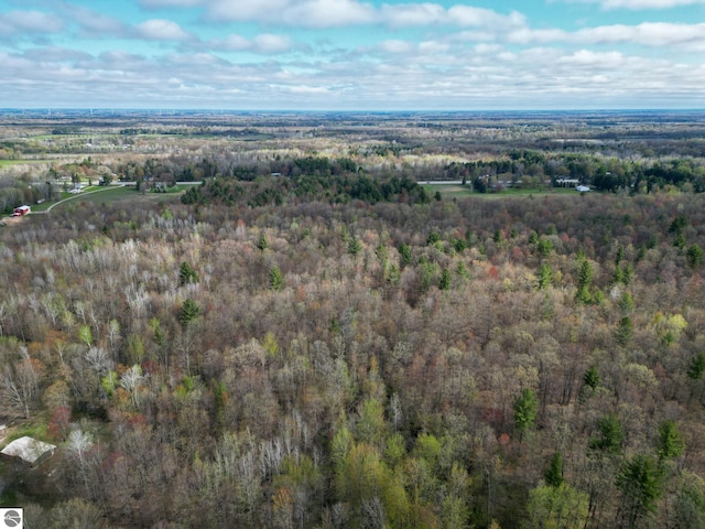 8670 E Pickard Rd, Mount Pleasant, MI 48858 - aerial overview of property's location featuring a forest