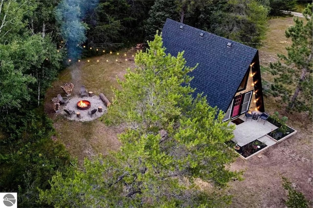 1428 Morel Ln, Grayling, MI 49738 - aerial view of property and surrounding area