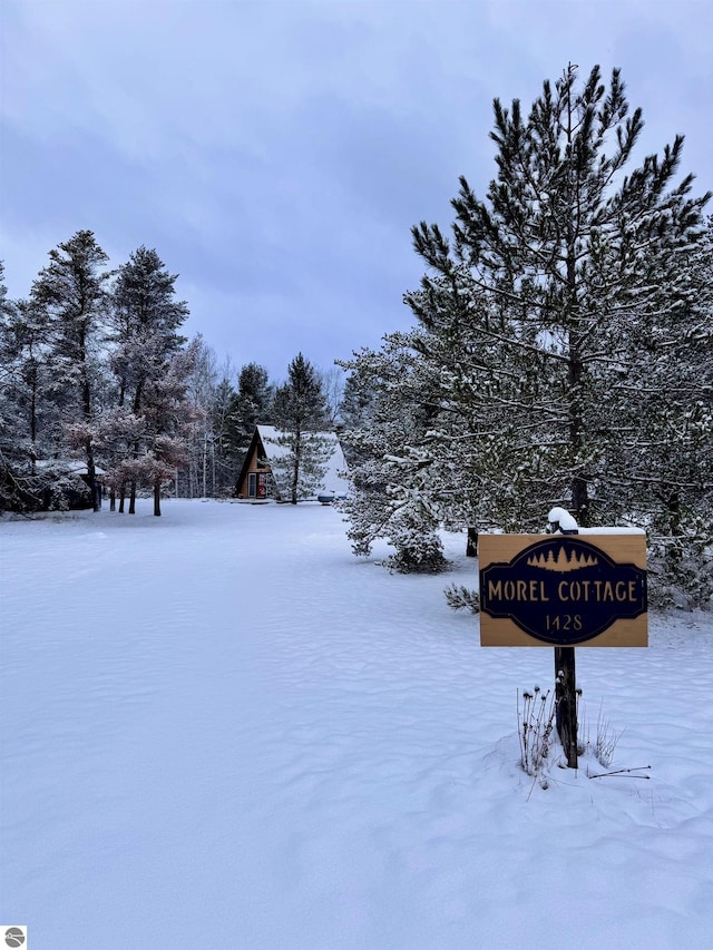 1428 Morel Ln, Grayling, MI 49738 - view of yard covered in snow