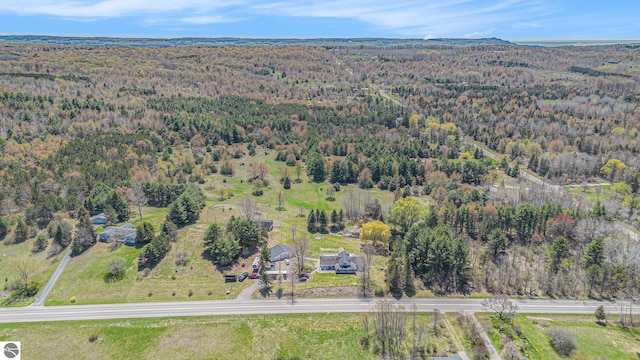 3121 Grace Rd, Frankfort, MI 49635 - view of property location with a heavily wooded area