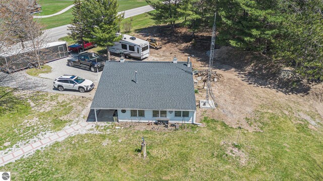 3121 Grace Rd, Frankfort, MI 49635 - aerial view of property and surrounding area