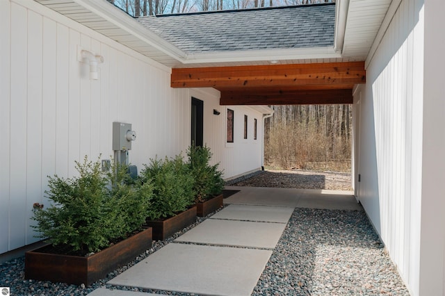 20651 E Trails End Trl, Interlochen, MI 49643 - entrance to property with roof with shingles