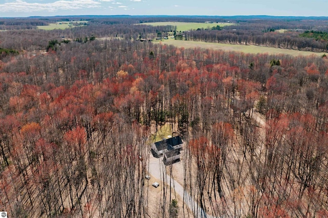 20651 E Trails End Trl, Interlochen, MI 49643 - view from above of property featuring a forest