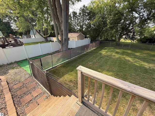 1411 N Dr, Mount Pleasant, MI 48858 - view of fenced backyard