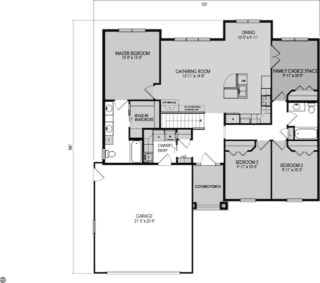 UNIT15 S Club Dr Unit 15, Cedar, MI 49621 - floor plan / room layout
