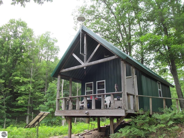 00 S 47 3/4 Rd, Cadillac, MI 49601 - view of side of property featuring a deck