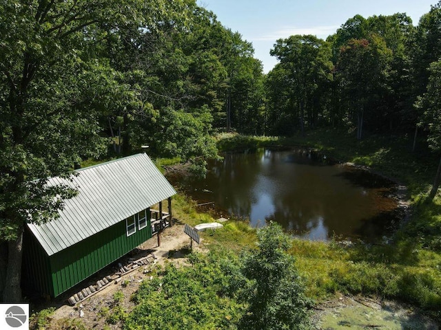00 S 47 3/4 Rd, Cadillac, MI 49601 - water view with a forest