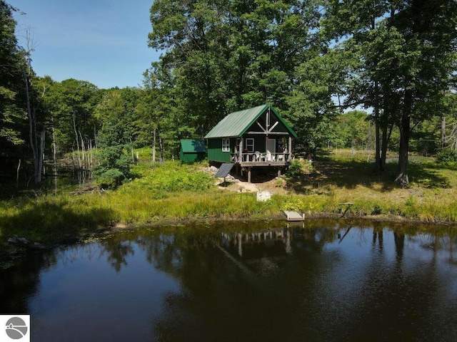 00 S 47 3/4 Rd, Cadillac, MI 49601 - water view featuring a forest