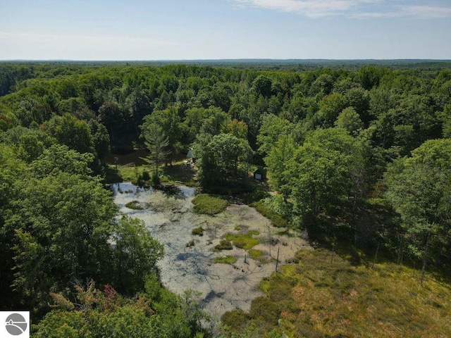 00 S 47 3/4 Rd, Cadillac, MI 49601 - aerial view of property's location with a heavily wooded area