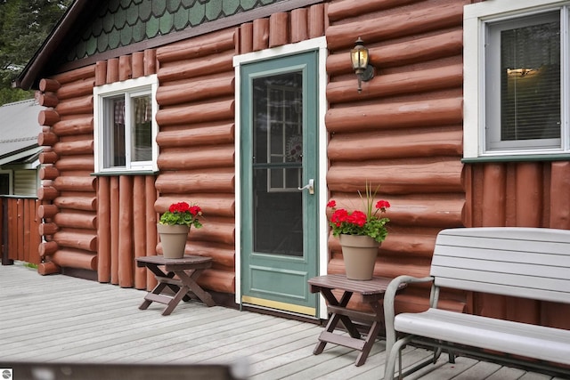 66 N Center St, Lake City, MI 49651 - view of wooden terrace
