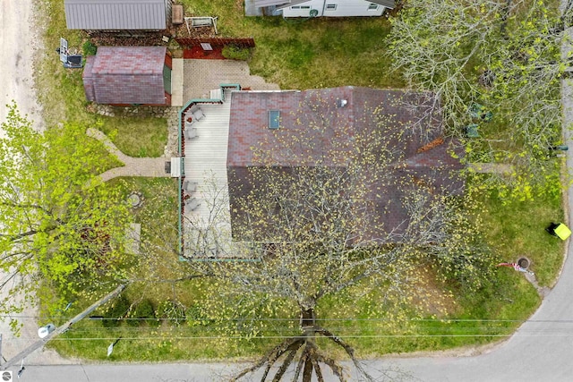 66 N Center St, Lake City, MI 49651 - aerial view of property and surrounding area