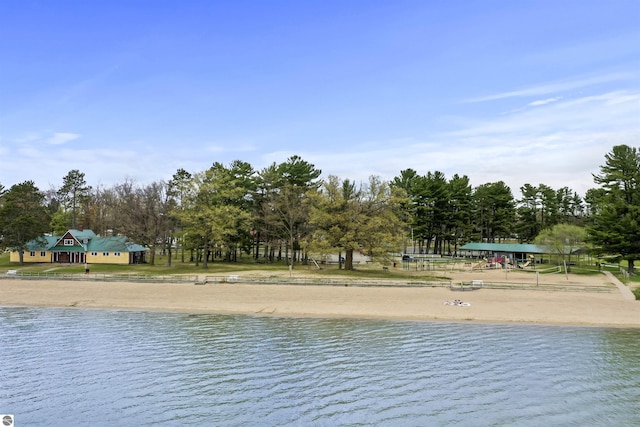 66 N Center St, Lake City, MI 49651 - water view with a tree filled landscape