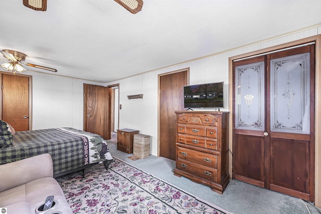 8805 Iroquois Trl, Saint Helen, MI 48656 - bedroom with carpet and a textured ceiling