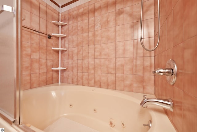 8805 Iroquois Trl, Saint Helen, MI 48656 - bathroom featuring a combined bath / shower with jetted tub