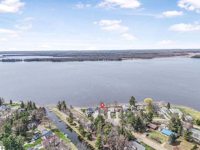8805 Iroquois Trl, Saint Helen, MI 48656 - view of property location with a large body of water and nearby suburban area