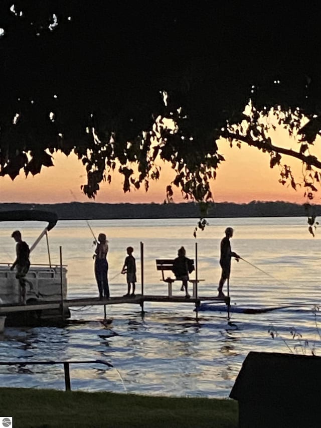 8805 Iroquois Trl, Saint Helen, MI 48656 - dock featuring a water view