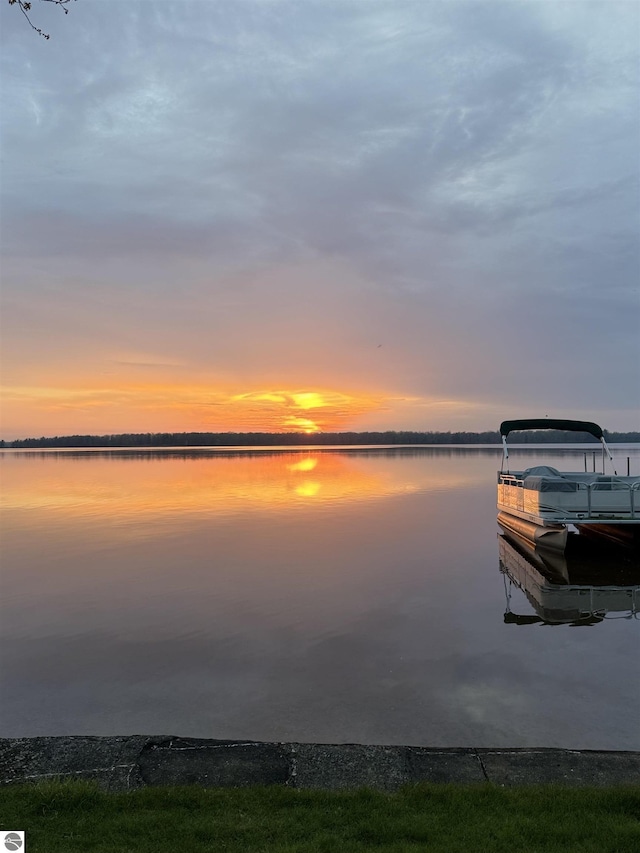 8805 Iroquois Trl, Saint Helen, MI 48656 - dock area featuring a water view