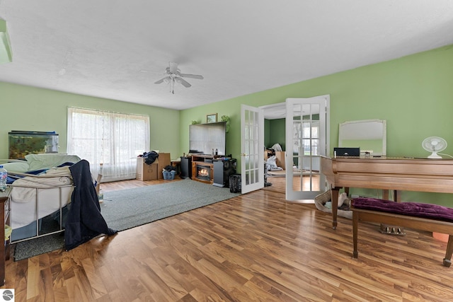 512 NW Kalkaska St, Kalkaska, MI 49646 - office area featuring french doors, healthy amount of natural light, and wood finished floors