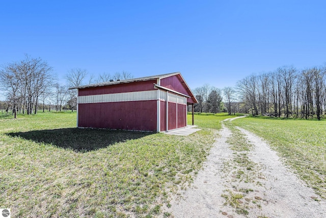 view of outbuilding featuring an outdoor structure
