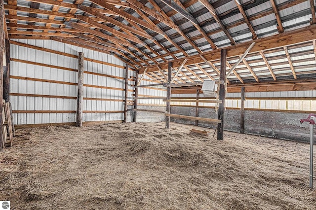 view of horse barn