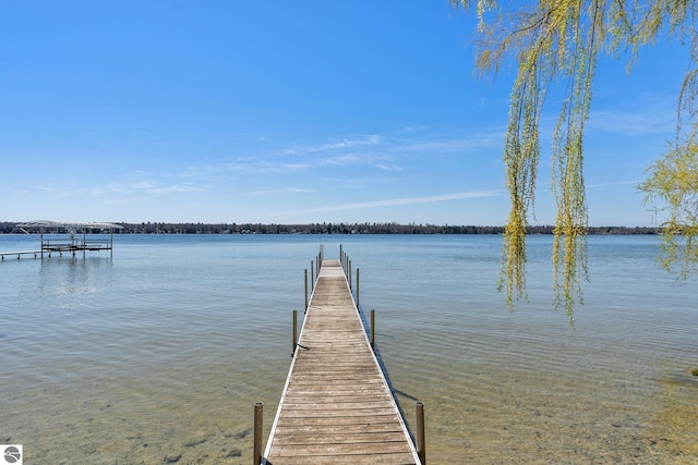 4306 Central Park Dr, Grawn, MI 49637 - dock area featuring a water view