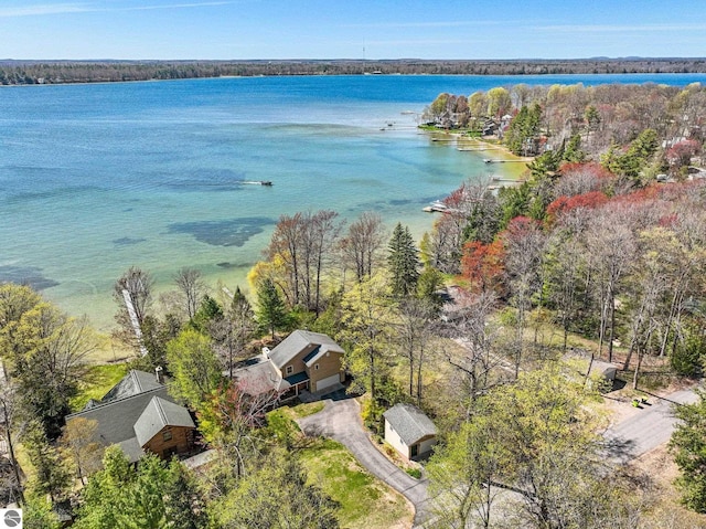 4306 Central Park Dr, Grawn, MI 49637 - aerial view of a large body of water