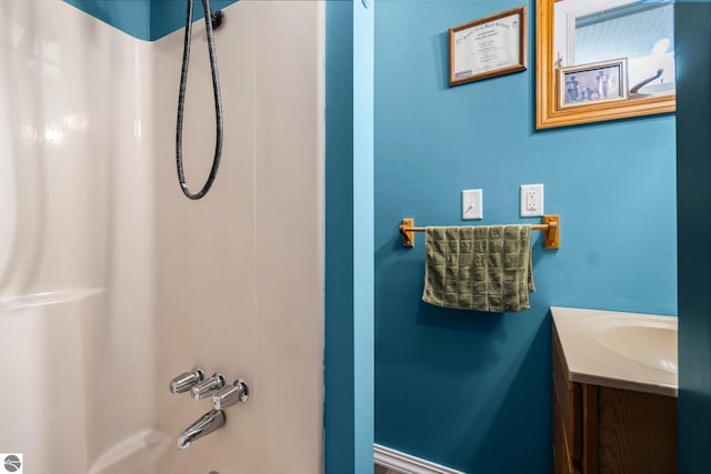 8817 Wilson Rd, Buckley, MI 49620 - bathroom with vanity and  shower combination