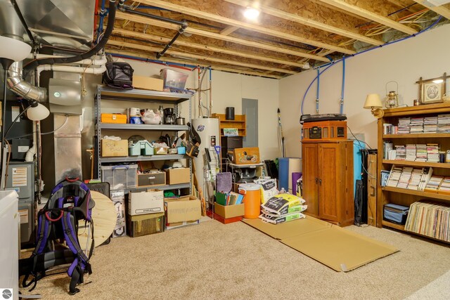 storage room with electric panel