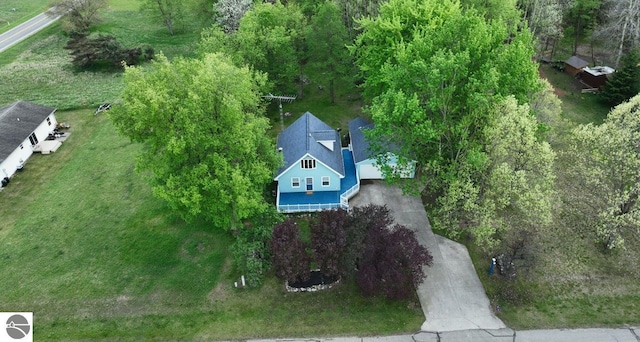 1117 Lincoln Dr, Lake Isabella, MI 48893 - view from above of property