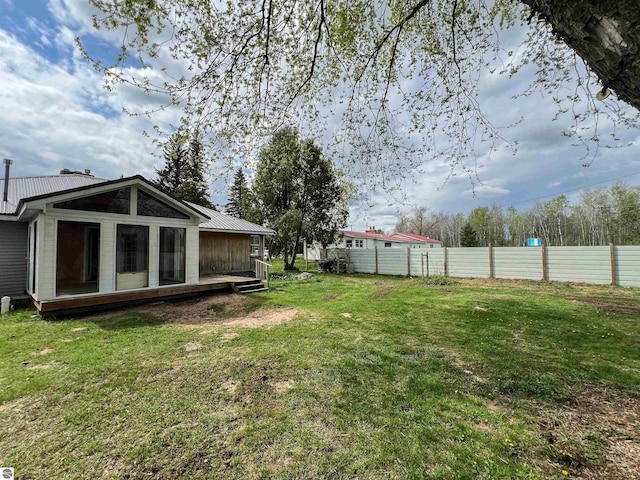 660 N Michigan Ave, Manton, MI 49663 - view of yard featuring a sunroom