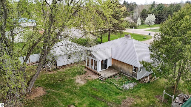 660 N Michigan Ave, Manton, MI 49663 - view from above of property
