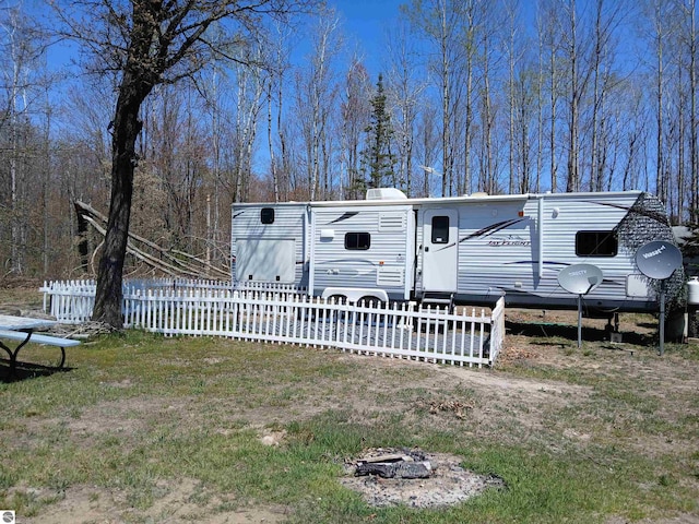 1392 Kitchen Rd, Whittemore, MI 48770 - view of front of property with fence