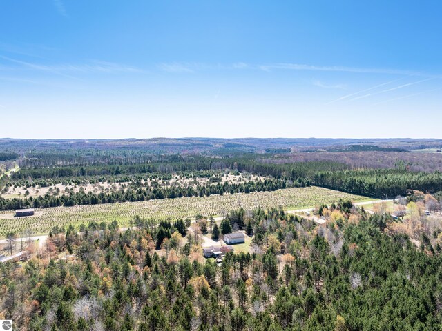 5891 N 19th Rd, Mesick, MI 49668 - aerial view of sparsely populated area featuring a heavily wooded area