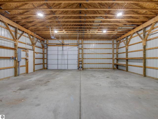 5891 N 19th Rd, Mesick, MI 49668 - garage featuring electric panel