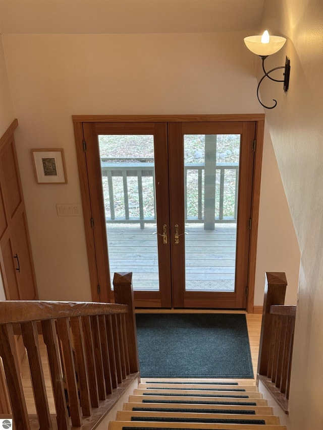 doorway to outside with plenty of natural light and french doors