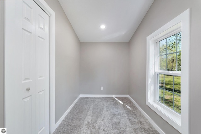 3218 S 41st Rd, Cadillac, MI 49601 - carpeted empty room with baseboards and recessed lighting