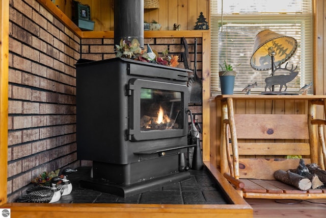 6202 Fletcher Rd, Fife Lake, MI 49633 - detailed view of a wood stove