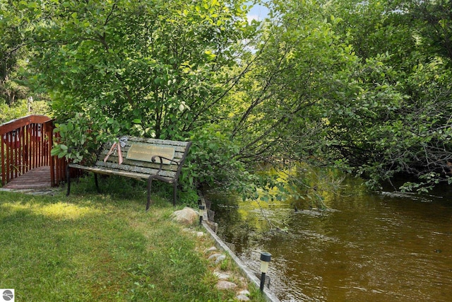 6202 Fletcher Rd, Fife Lake, MI 49633 - view of yard with a water view