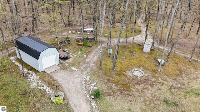 4480 Mockingbird Cir, Farwell, MI 48622 - bird's eye view